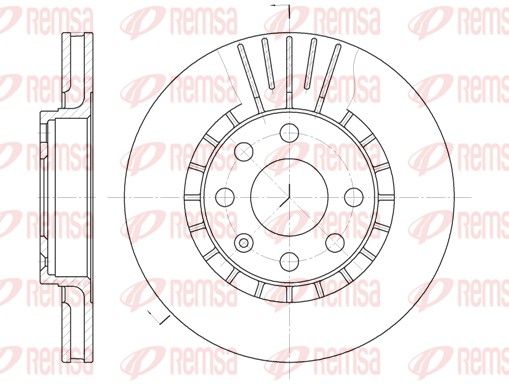 Brake Disc REMSA 6178.10