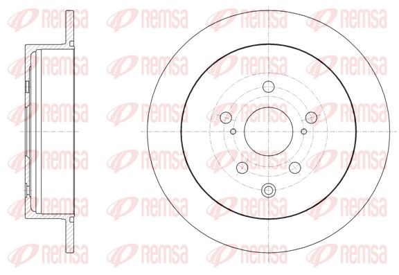 Stabdžių diskas REMSA 61815.00