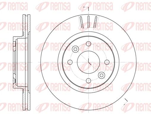 Stabdžių diskas REMSA 6204.10