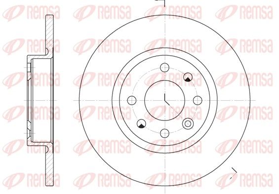 Stabdžių diskas REMSA 6209.00