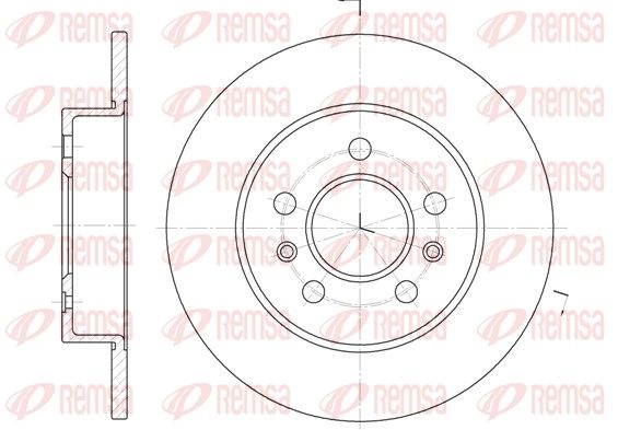 Brake Disc REMSA 6239.02