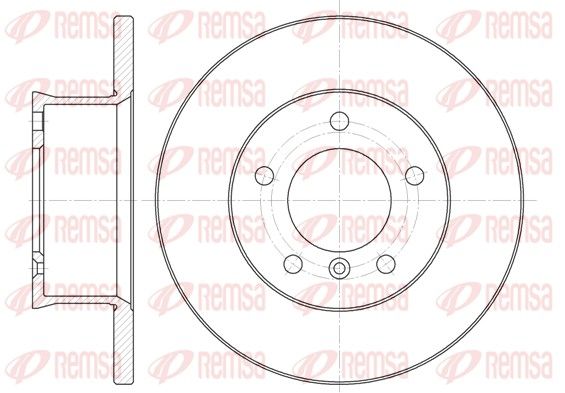 Гальмівний диск REMSA 6350.00