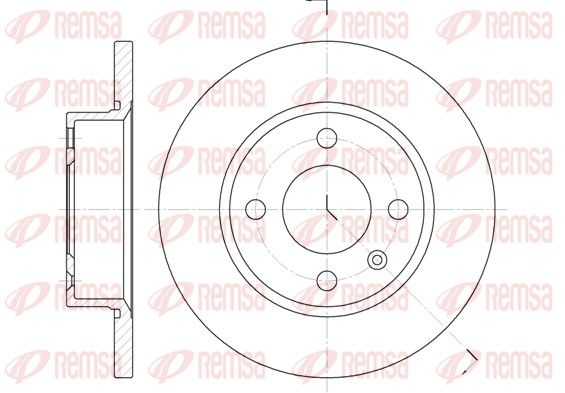 Brake Disc REMSA 6425.00