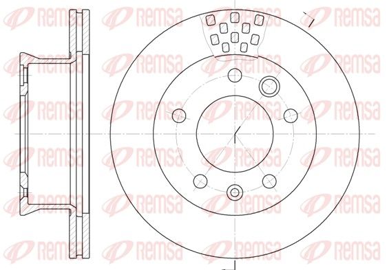 Brake Disc REMSA 6461.10