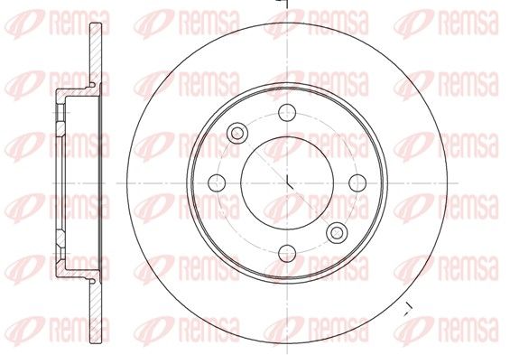 Brake Disc REMSA 6630.00