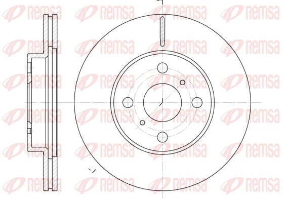 Brake Disc REMSA 6635.10