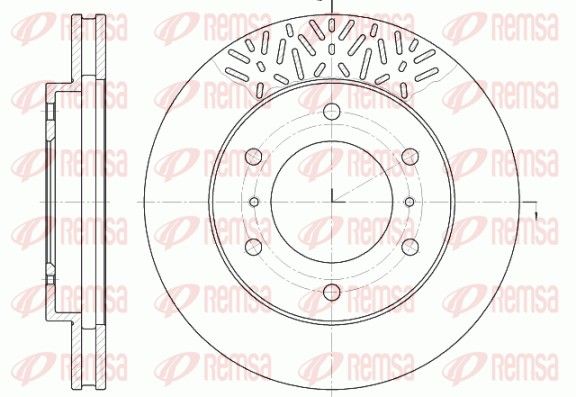 Brake Disc REMSA 6639.10