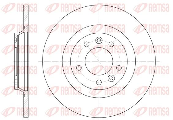 Stabdžių diskas REMSA 6690.00