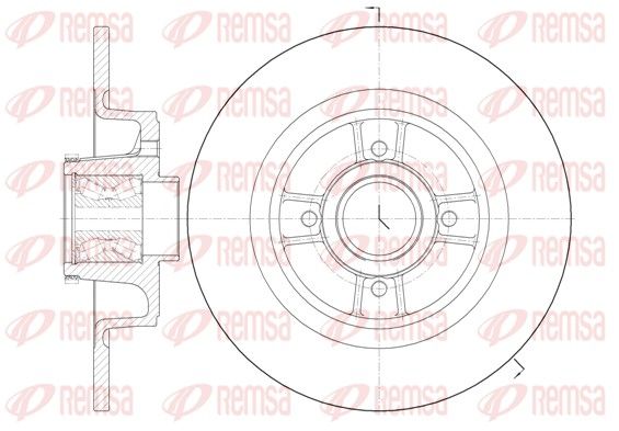 Brake Disc REMSA 6698.20