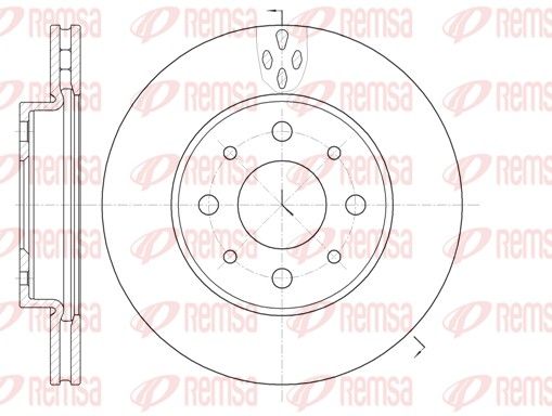 Stabdžių diskas REMSA 6745.10