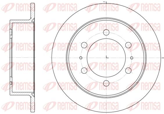 Brake Disc REMSA 6784.00