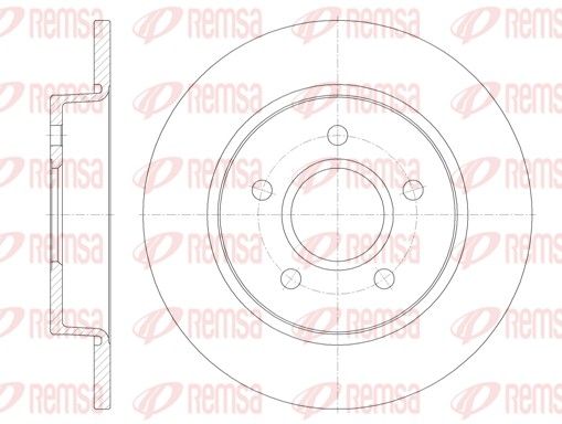 Stabdžių diskas REMSA 6846.00