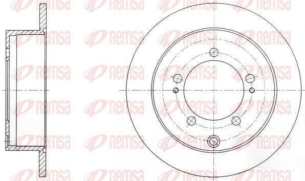 Stabdžių diskas REMSA 6903.00