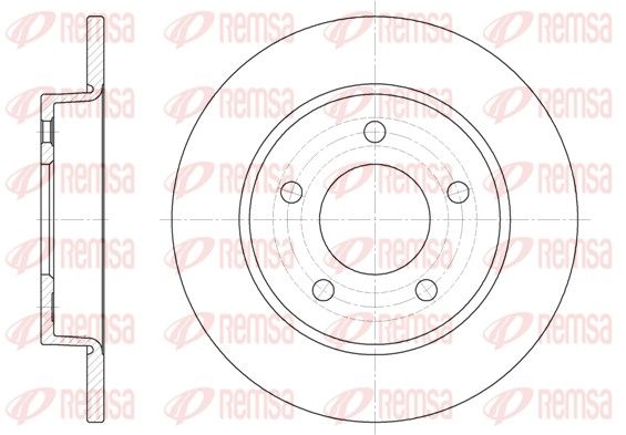 Stabdžių diskas REMSA 6906.00