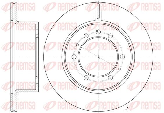 Гальмівний диск REMSA 6926.10