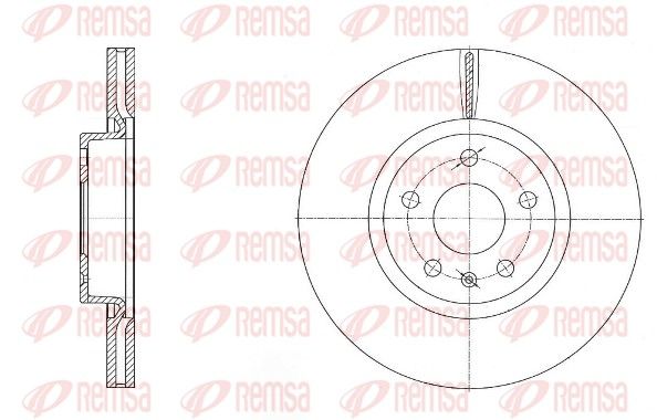 Brake Disc REMSA 6972.10