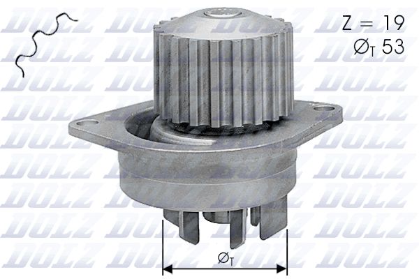 Water Pump, engine cooling DOLZ C113