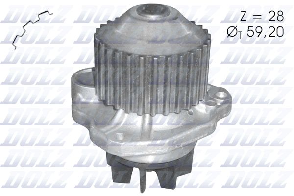 Water Pump, engine cooling DOLZ C123