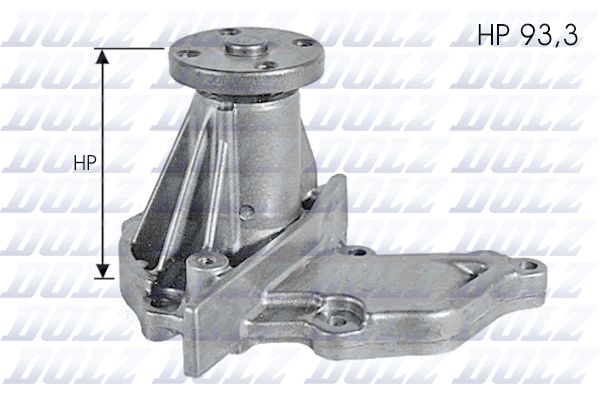 Water Pump, engine cooling DOLZ F133