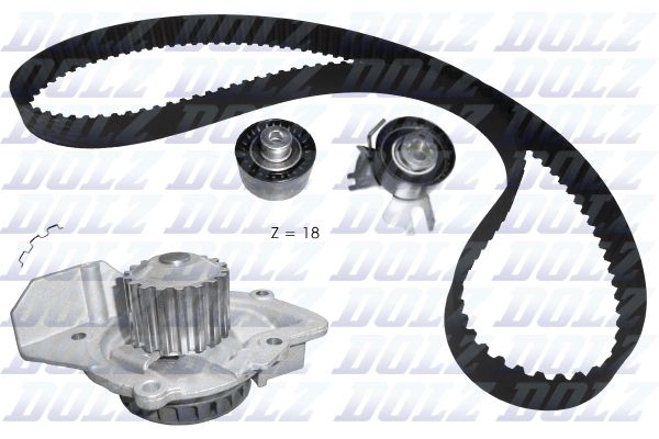 Water Pump & Timing Belt Kit DOLZ KD106