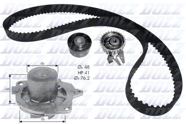 Водяний насос + зубчастий ремінь DOLZ KD114