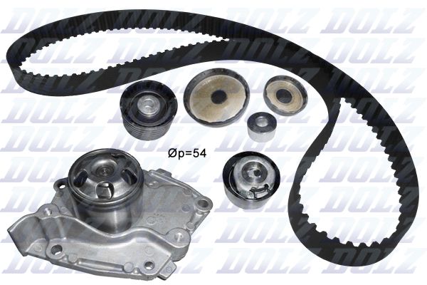 Water Pump & Timing Belt Kit DOLZ KD117