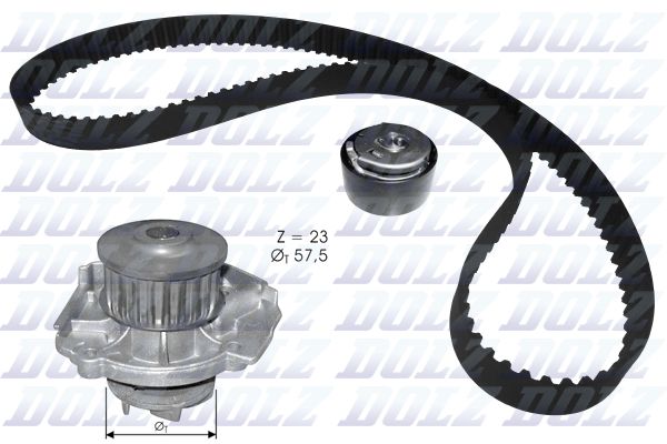 Water Pump & Timing Belt Kit DOLZ KD119