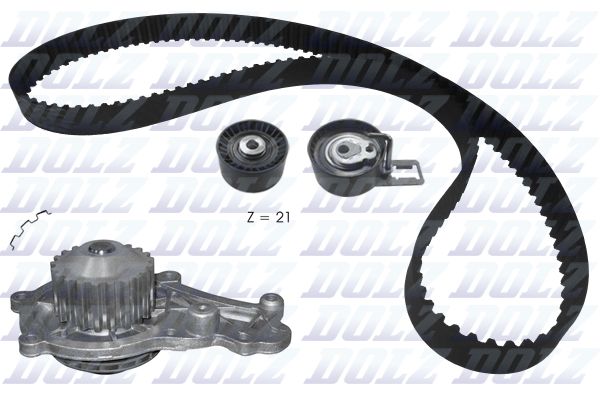 Water Pump & Timing Belt Kit DOLZ KD160