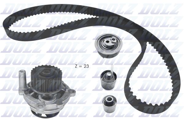 Water Pump & Timing Belt Kit DOLZ KD166