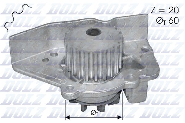 Насос охолоджувальної рідини, охолодження двигуна DOLZ N405