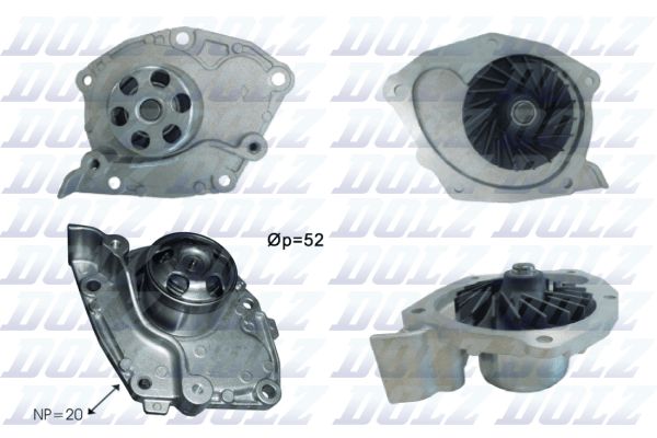 Насос охолоджувальної рідини, охолодження двигуна DOLZ R232