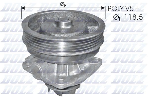 Water Pump, engine cooling DOLZ S217