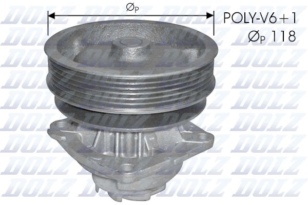 Water Pump, engine cooling DOLZ S224