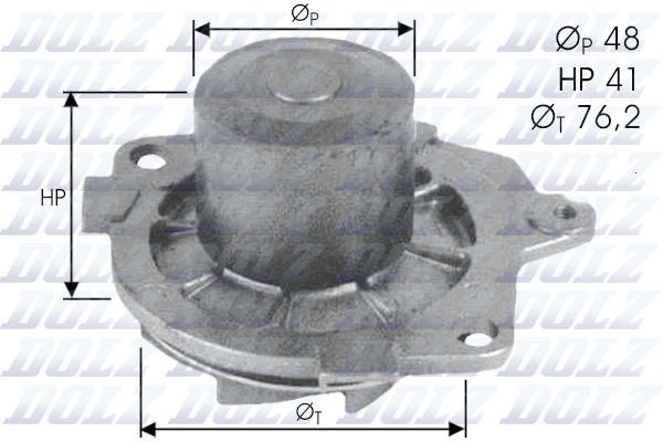 Water Pump, engine cooling DOLZ S314