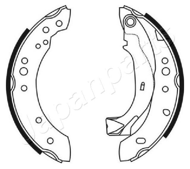 Brake Shoe Set JAPANPARTS GF-0226AF