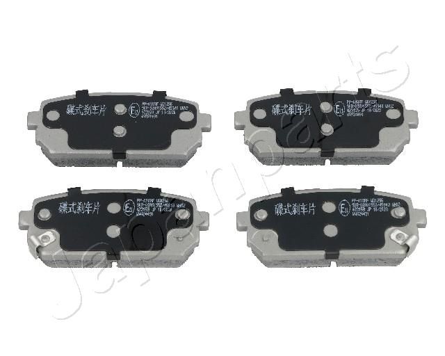 Brake Pad Set, disc brake JAPANPARTS PP-K10AF