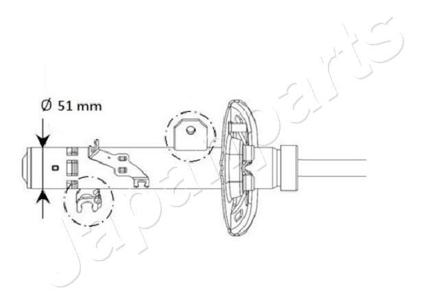 Amortizatorius JAPANPARTS MM-01131