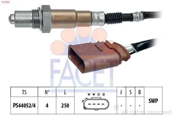 Lambda jutiklis facet 10.7595
