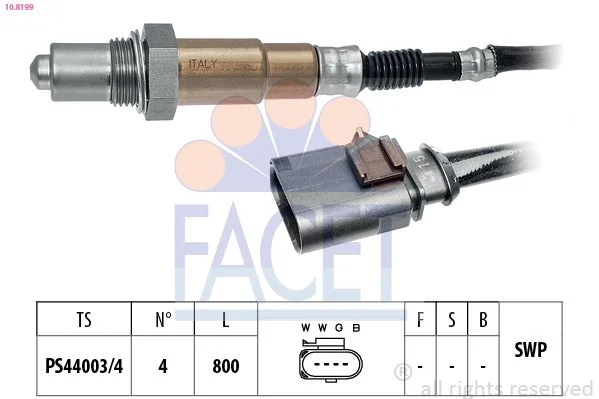 Lambda jutiklis facet 10.8199
