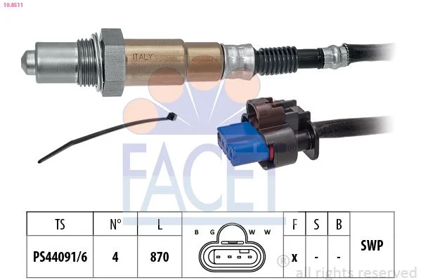 Lambda jutiklis facet 10.8511