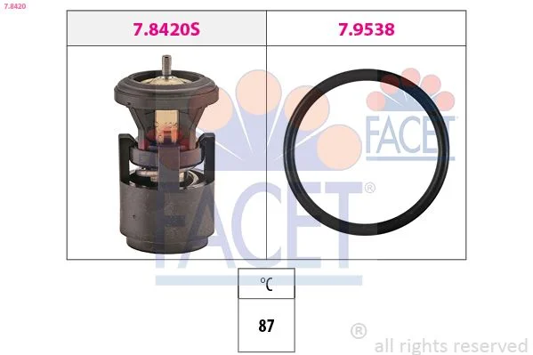 Termostatas, aušinimo skystis FACET 7.8420