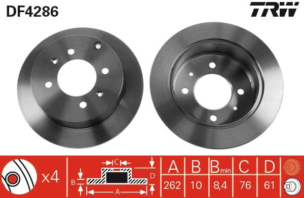 Brake Disc TRW DF4286