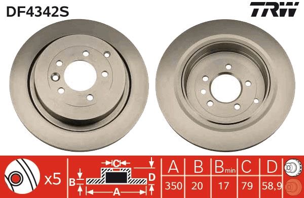 Brake Disc TRW DF4342S
