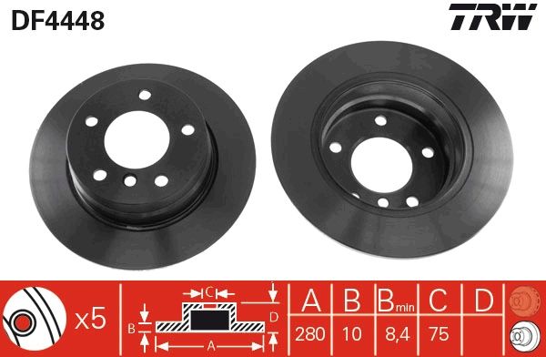 Brake Disc TRW DF4448