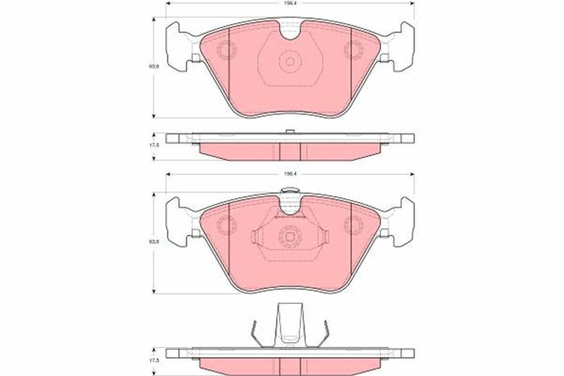 Brake Pad Set, disc brake TRW GDB1619