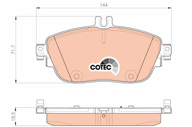 Brake Pad Set, disc brake TRW GDB1932