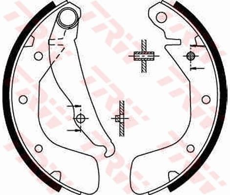 Brake Shoe Set TRW GS8543