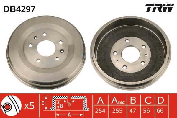 Brake Drum TRW DB4297