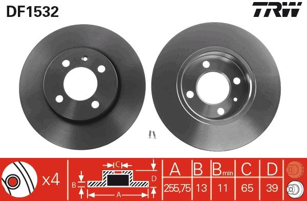 Brake Disc TRW DF1532