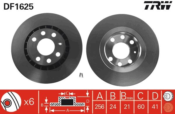 Brake Disc TRW DF1625